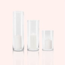 Load image into Gallery viewer, Staggered Cylinder Vases - Rental
