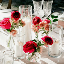 Load image into Gallery viewer, Staggered Cylinder Vases - Rental
