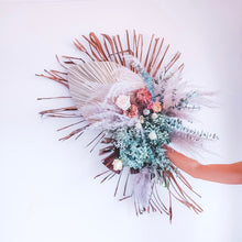 Load image into Gallery viewer, Boho Fan and Floral Backdrop Arrangement
