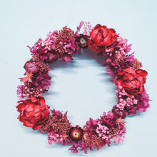 Load image into Gallery viewer, Fuchsia Posie Wreath
